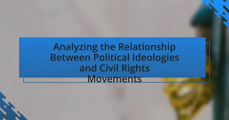 Analyzing the Relationship Between Political Ideologies and Civil Rights Movements