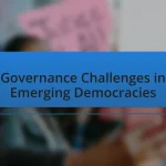 Governance Challenges in Emerging Democracies