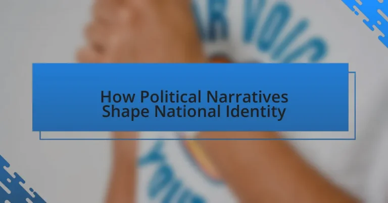 How Political Narratives Shape National Identity