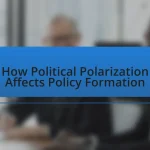 How Political Polarization Affects Policy Formation