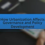How Urbanization Affects Governance and Policy Development