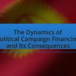 The Dynamics of Political Campaign Financing and Its Consequences