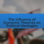 The Influence of Economic Theories on Political Ideologies