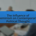 The Influence of Feminism on Contemporary Political Thought