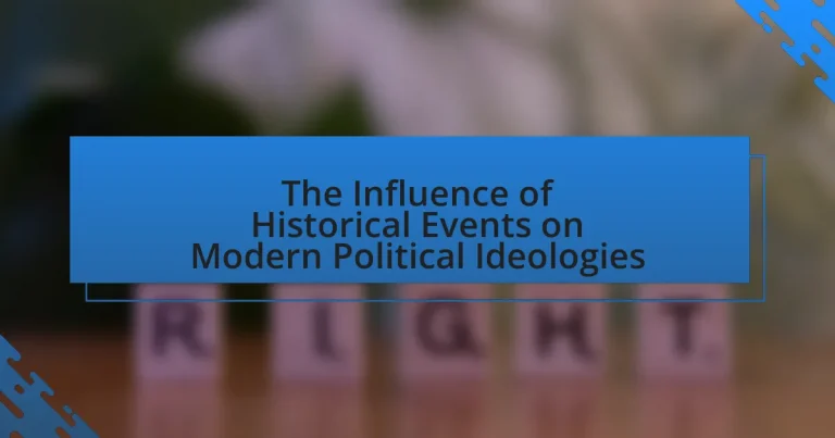 The Influence of Historical Events on Modern Political Ideologies