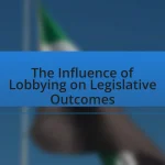 The Influence of Lobbying on Legislative Outcomes