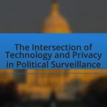 The Intersection of Technology and Privacy in Political Surveillance