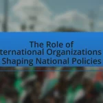 The Role of International Organizations in Shaping National Policies