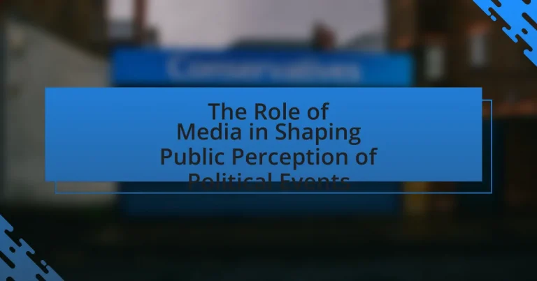 The Role of Media in Shaping Public Perception of Political Events