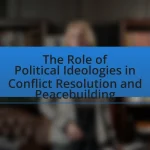 The Role of Political Ideologies in Conflict Resolution and Peacebuilding