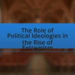 The Role of Political Ideologies in the Rise of Extremism