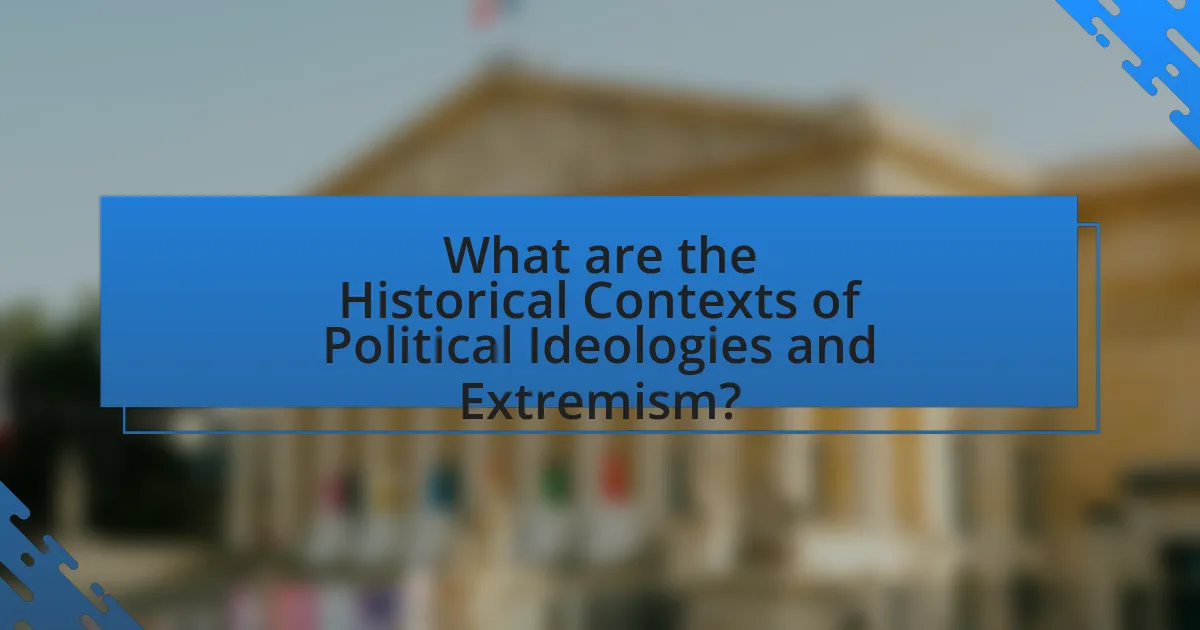 What are the Historical Contexts of Political Ideologies and Extremism?