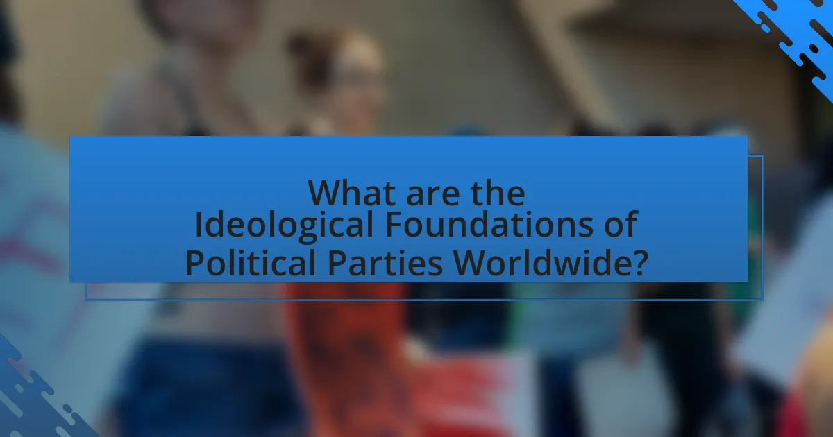 What are the Ideological Foundations of Political Parties Worldwide?
