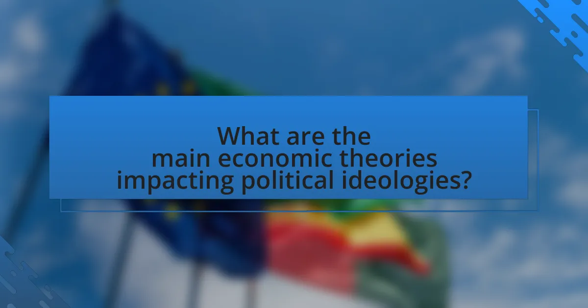What are the main economic theories impacting political ideologies?