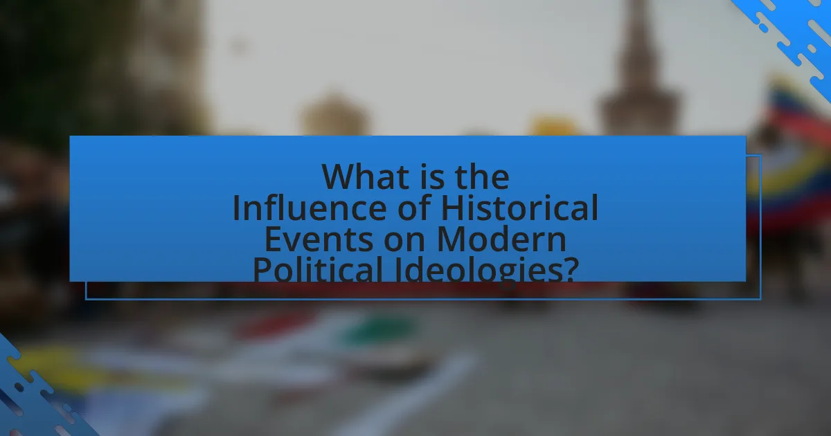 What is the Influence of Historical Events on Modern Political Ideologies?