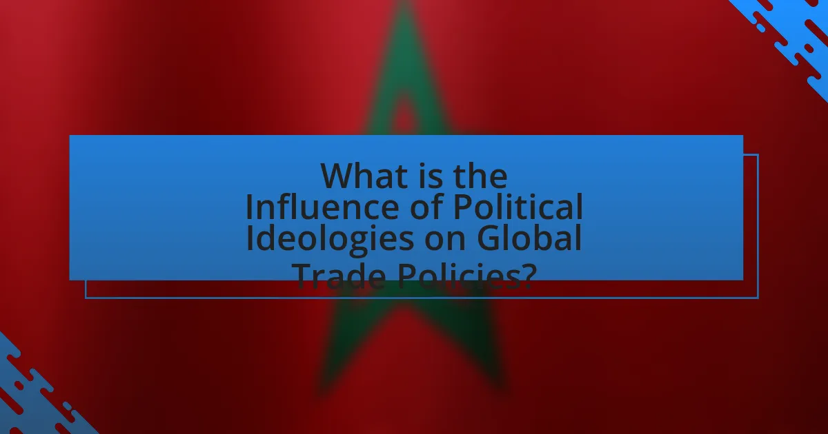 What is the Influence of Political Ideologies on Global Trade Policies?